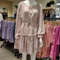 파파야 NC14 잔꽃 플라워 쉬폰미니원피스 PNNROP015A