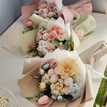 지음 사탕꽃다발 페레로로쉐 초콜릿부케 재롱잔치 입학식 졸업식 기념일 발렌타인데이 화이트데이, 핑크 믹스