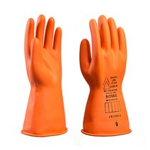 노벡스 슬림 절연 장갑 500V Class00 전기 안전 보호 고무 작업용 고압용 얇은, 1개