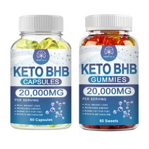 다이어트 영양제 케토 BHB 다이어트 젤리/체중 감소를 위한 캡슐 화상 지방 식욕 억제제, Gummies+Capsules