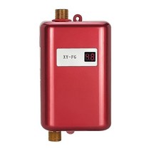 전기순간온수기 가정용 대용량 업소용 스텐 순간온수기 3800W 탱크 없는 순간 전기 온수기 샤워 흐름 물 보일러 220V, [02] Red