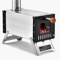 15초 설치 고효율 미니 화목난로세트A 편리한 감성캠핑 녹슴방지 야영, 옵션, 화목난로 A세트