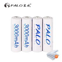 팔로 4-24pcs 100% 원래 1.2V AA 충전식 배터리 3000mAh 니켈 수소 NIMH 카메라 손전등 장난감, [01] 4pcs AA battery