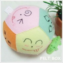 딸랑이 파스텔 오각공 2개 만들기 공예 교구 펠트diy