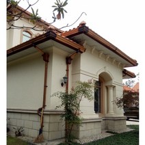 지붕 물받이 처마자재 빗물받이 처마빗 수로관 배수관, A