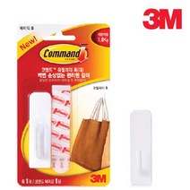 3M 코맨드 벽걸이 라운드 타일벽 나무벽 옷걸이 훅 후크 고리 (대형), ll개별제품ll
