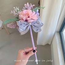 카네이션 꽃 펜 스승의날 어버이날 선물 특이한 꽃다발 볼펜, 국내배송+퍼플플라워+포장케이스