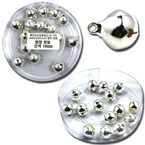 쪼아닷컴 방울 소리가 잘 나는 컬러방울 금은, 통 방울 16mm 은색