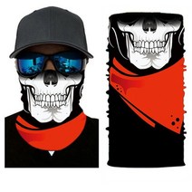 넥 워머 비니 스카프 3d 유령 해골 bandana neck gaiter head shield 여름 하이킹 스카프 튜브 balaclava 스카프 통기성 태양 보호 머리띠 스카프, s37
