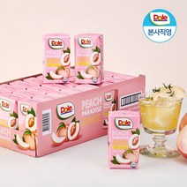 Dole 돌 피치 파라다이스 120ml 24팩 1박스 복숭아 주스