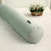 리빙하우스/무료배송/솜포함/순면 100%/대형/원형/롱 쿠션/바디필로우/긴베개, 110X25원통형, 보들보들세미민트
