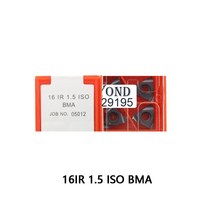 100 오리지널 16 ir 1.5 iso bma 나사 선삭 인서트 아이소 메트릭 학위 외부 스레딩 인서트 도구 홀더 보링 바