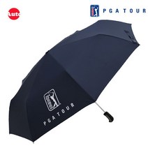 PGA투어 3단 7살대 완전자동우산 무지(블랙/네이비)