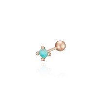 스테이잼 STAYGEM 14K 아마조나이트 피어싱 귀걸이
