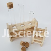 [JLS] 30mm시험관 목재시험관대 1구 3구, H. 시험관대-3구 set A