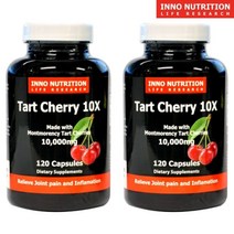 몽모랑시 타트체리 120캡슐 10000mg 고함량 농축 Tart Cherry 캐나다 직발송, 2병, 120캡슐(2개월분)