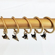 드림아트 15mm 25mm 35mm 커튼봉용 커튼링 (총 27종), 골드 - 1개