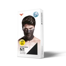나루 N1 얇은 소재 마스크 - 여름 가을전용 / 오토바이 스포츠 자외선차단, 블랙(Free)