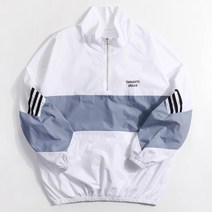 후앙스 오버핏 라인 배색 아노락 집업 TBJP-991