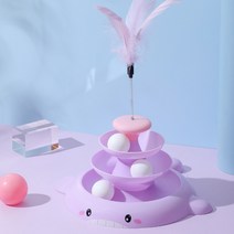 펫스윗홈 고양이 혼자노는 장난감 분리불안 스트레스 해소 트랙볼, 그린