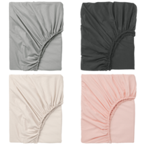 이케아 침대시트 DVALA 드발라 매트리스커버 블랙 150x200 cm