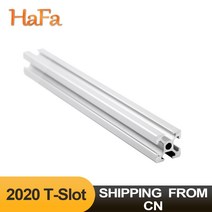 2020 T-슬롯 알루미늄 프로파일 압출 프레임 유럽 표준 선형 레일 CNC 3D 프린터 부품 DIY 카메라 슬라이더 가구, 220mm