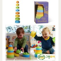 8개월유아 물고빠는 유아기 친환경 장난감 컵쌓기(8P) 소근육 지능발달 유치원교구