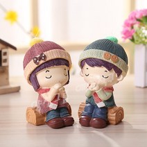 양신그룹 웨딩커플 인형 아이디어 침실 커플 세팅 귀여운 피규어 한 쌍, J세트