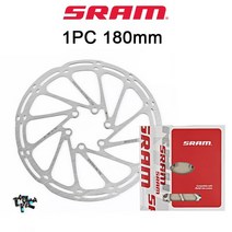 자전거튜닝 부품 악세사리 SRAM-유압 디스크 브레이크 로터 자전거 160mm 203mm 스테인레스 스틸 센터라인, 08 180mm-Silver
