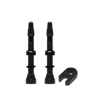 2 개/대 자전거 타이어 공기 밸브 자전거 튜브리스 휠 밸브 키트 구리 코어 합금 줄기 고무베이스 48/60/78mm, 검게, 60mm