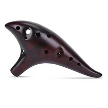 오카리나 청량한소리 관악기 세라믹 알토 C 톤 클래식 플루트 초심자 중국 12 1 개, 2.Coffee