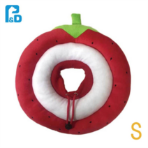 브랜드없음 소형견 가려움증 방지 딸기 패브릭넥카라 넥쿠션 훈련, 기본