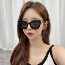 하리몽드 여성 캣츠아이 뿔테 오버 선글라스