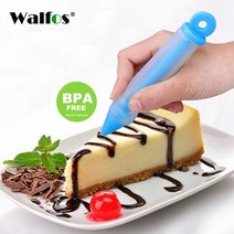 베이킹 불도장 인두 작업대 매트 스톤 WALFOS 식품 등급 실리콘 케이크 장식 펜 초콜릿 음식 쓰기 크림 컬러 도구