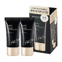 AHC 마스터즈 아쿠아 리치 선크림30ml 1+1 spf50+ pa++++장시간 야외활동 강력한 차단효과 산뜻촉촉보습 워터프루프 남녀공용