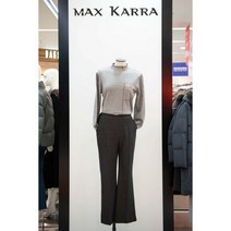 [막스카라] [막스카_라] 막스카_라 체크 밴딩 스판 부츠컷 슬랙스 M14QWP346MEG