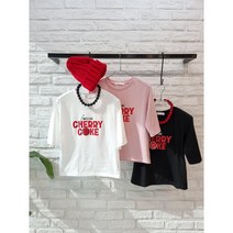 [반다리] 체리 크롭 티셔츠