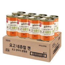 요고 네츄럴 캔 대용량 강아지통조림 400g*8개입 불고기, 1개