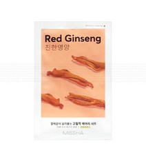 미샤 에어리 밀착 시트마스크 19g(감자)10매, 홍삼 10매