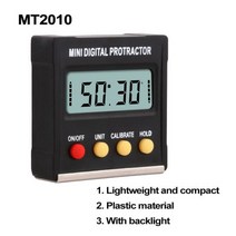RZ 각도기 유니버설 베벨 360 학위 미니 전자 디지털 각도기 경사계 테스터 측정 도구 MT2010, CHINA