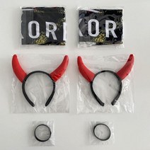 하피블리 응원도구 붉은악마 머리띠 세트, 2인세트
