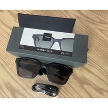 보스QC 이어폰 썬그라스 프레임 알토 블루투스 Bose, 액세서리세트포장오리지널 검정색