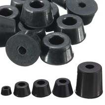 가구부품 부속자재 4pcs 고무 기계 피트 악기 기본 보호자 패드 가구 테이블 의자 원뿔 증가 매트 안티-소음 댐핑 발 모자, [02] 11x14x7mm
