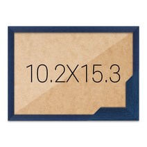 퍼즐액자 10.2x15.3 고급형 슬림 우드 블루, 단품
