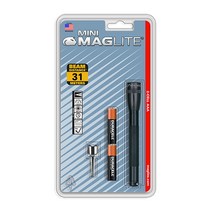 맥라이트 미니 후레쉬 M3A016 압착포장 MAGLITE 라이트 미국 손전등, 검정색, 압착포장 M3A016, 1개