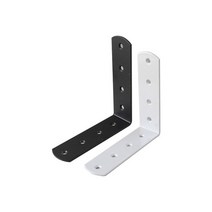 꺽쇠 선반받침대 철물 흑색 백색 100x100mm, A14-꺽쇠L100x100흑색(1EA)