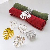 냅킨링 키친크로스링 냅킨 홀더 홈파티 테이블데코 벨크로 냅킨홀더 1세트, 1개