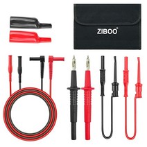 ZIBOO TL809 악어 클립 슈라우드 바나나 플러그 모듈러 중무장 시험 프로브 핸들 리드 FLUKE EXTECH 다계 시험기 전자 시험 리드 다계량 전압계 클램프 미터, 상세페이지 참조