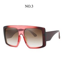 얼굴형에맞는안경 빅사이즈 대두 안경태 여성패션선글라스 새로운 럭셔리 브랜드 대형 플랫 탑 선글라스 여성용 패션 빅 프레임 그라디언트 원피스 쉐이드