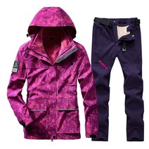 스키미들러 골프미들러 새로운 여성 세트 두꺼운 따뜻한 방수 방풍 스노우 보드 재킷 야외 등산 정장 겨울 눈 의상